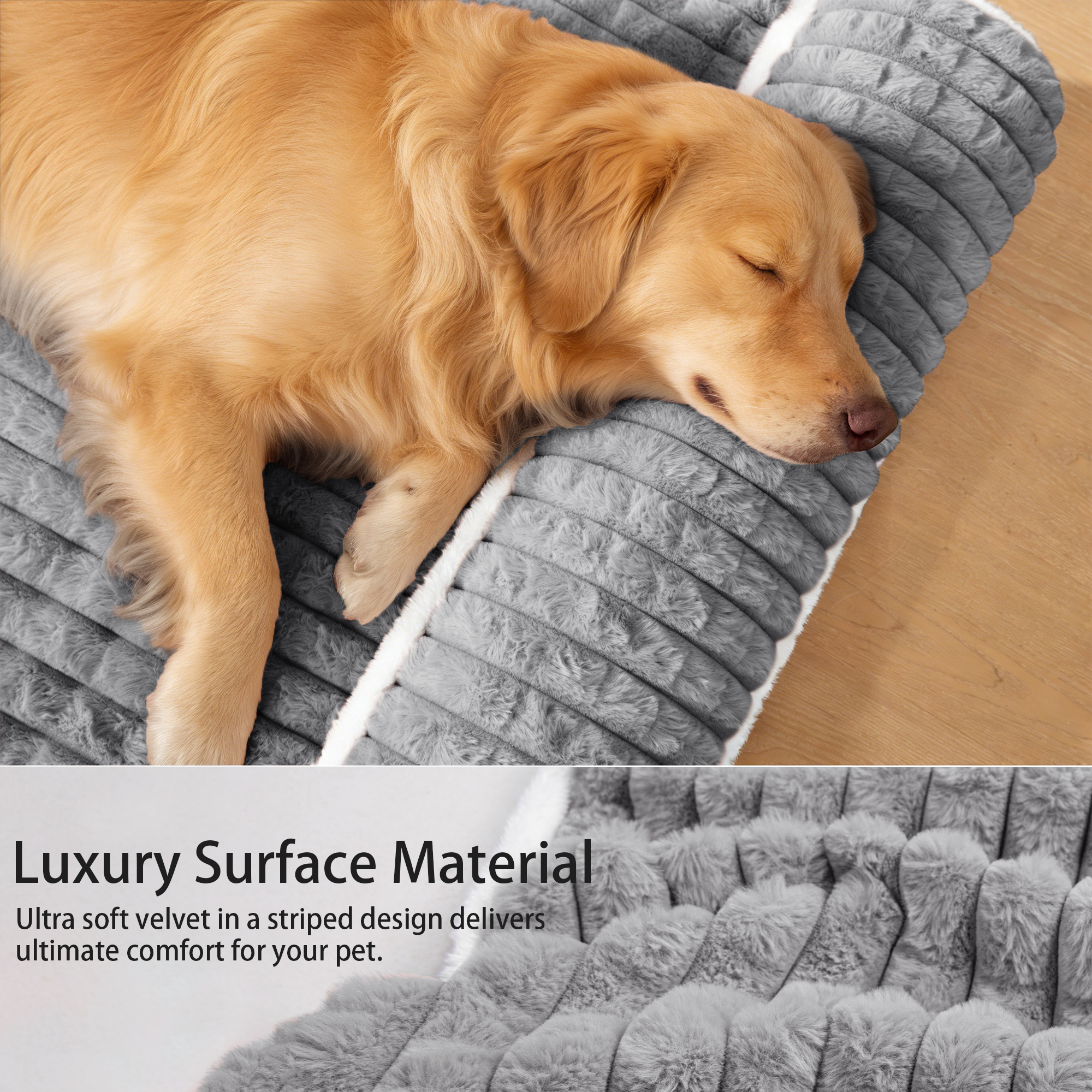 Exclusivo Mezcla Orthopedic Dog Bed with Head Pillow, 36x24" photo 3