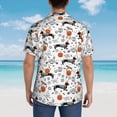 thumbnail image 6 of Xecao Halloween Dachshund print Hawaiian shirt - a stylish short-sleeve button-down for men, perfect for casual beach and tropical outings., 6 of 9