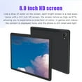 thumbnail image 6 of Android Tablets for Adults, Hwkond HD 8-inch Tablets Android Version WIFI Bluetooth Voice Call Learning Game Tablet 2+16G/256G Eight Core Processor Support SIM Card Communication Function,Black, 6 of 8