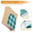 thumbnail image 4 of Iauyy 1 Piece Napkin Holder for Table 4.1x4.9x1.97in Acrylic Kitchen Decor,Standing Napkin Dispenser Kitchen Table for Bar Banquet Coffee Table,The Turquoise Light, 4 of 8