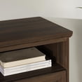 thumbnail image 4 of Maklaine 58" Classic Glass Door TV Console with Adjustable Shelves in White Oak, 4 of 8