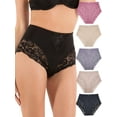 thumbnail image 2 of Barbra Women's Panties Light Control Lace Briefs Small to Plus Sizes Multi-Pack, 2 of 7