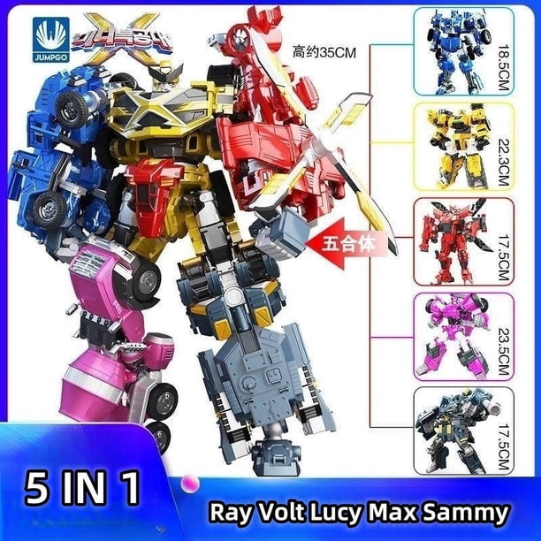 MiniForce Ray Volt Lucy Robot Transformer Car MiniForce X Ultimate Toy, juguetes de avión de deformación de Anime de dibujos animados de Corea, regalos