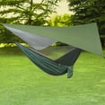 thumbnail image 3 of Huanledash Tent Waterproof Lightweight Polyester Rain Fly Hammock Tarp Cover for Hiking, 3 of 7