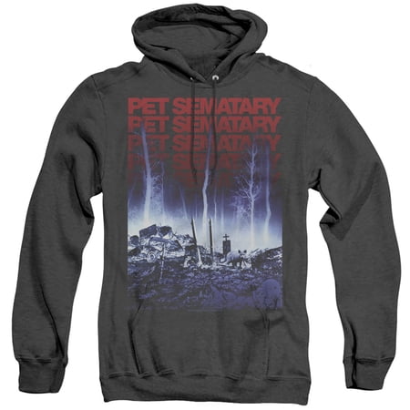 Pet Sematary Sematary Adult Heather Hoodie Sweatshirt Black