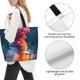 thumbnail image 3 of Fotbe Modern Art Red And Blue Colors Bolsa Tote Estética de Lona con Estampado para Mujer - Bolsa Reutilizable de Hombro Casual para Vacaciones, Compras, Trabajo y Gimnasio, 3 of 8