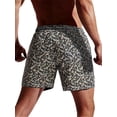 thumbnail image 2 of Franhais Men's Drawstring Beach Shorts Summer Elastic Waist Board Shorts Swim Trunks with Compression Liner, 2 of 3