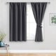 thumbnail image 1 of Jiuzhen Cortinas Opacas Para Dormitorio – Cortinas Con Aislamiento Térmico Para Oscurecer La Habitación, Cortinas Con Bolsillo Para Sala De Estar, Juego De 2 Paneles Con Alzapaños De 42 X 45 Pulgadas, 1 of 1