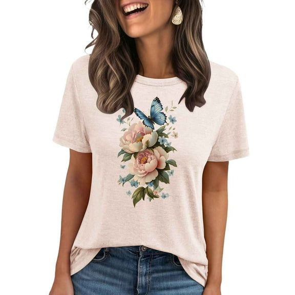 My Orders Women Tops Under $5, Grey Shirts for Women Graphic Graphic Tees Vintage Fashion Tops for Women Trendy Summer Summer Shirts for Teens Modest