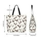 thumbnail image 5 of Balery Chickens Bolsa Tote Estilo Estético con Cremalleras, Bolsa de Hombro, Bolsa de Compras Grande y Plegable, 5 of 8