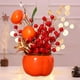 thumbnail image 5 of Bonsái artificial con ramas de flores y frutas para Año Nuevo, adorno primaveral, decoración para el hogar y la oficina, planta artificial estilo bonsái, decoración para el Festival de, 5 of 9