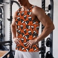 thumbnail image 5 of Logiee Owls And Boo Print Men's Workout Tank Top,Quick Dry Workout Tank Top,Gym Muscle Tee,Fitness Bodybuilding Sleeveless T Shirt-Large, 5 of 7