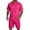 Hot Pink, variant on CharmCyan Men’s Short Sleeve Button Down Shirt and Shorts Set Casual Two Piece Outfit Lightweight Breathable Fabric Summer Wear