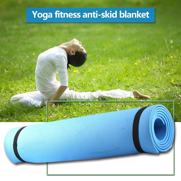 Esterilla de yoga EVA de 6 mm de grosor Esterilla de ejercicio de pilates antideslizante multiusos (azul) Ndcxsfigh Nuevos Originales