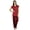 Maroon, variant on Bimba Womens Pajama Night Wear Set Short Sleeve Shirt with Pyjamas - Night Suit