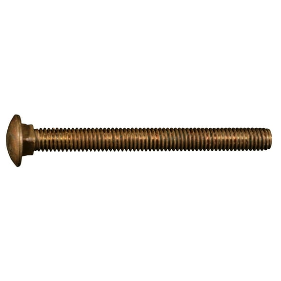3/8"-16 x 4" Silicon Bronze Coarse Thread Carriage Bolts (2 pcs.)