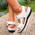 thumbnail image 4 of DIVVce Star Embroidered Wedge Sandals For Women Open Toe Adjustable Strap Comfort Footwear, 4 of 8