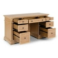 thumbnail image 2 of Manor House Brown Pedestal Desk, 2 of 8