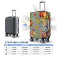 thumbnail image 5 of Fotbe Gnomes With Pumpkins Luggage Cover Protector,Suitcase Protector,Scratch and Dirt Resistant,Fits 18-32 Inch Luggage-X-Large, 5 of 8