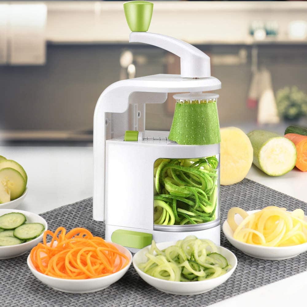 Spiralizer Vegetable Slicer, 4 Blades Vegetable Spiralizer, with Strong