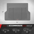 thumbnail image 3 of Motor Trend FlexTough Rear Cargo Mat – Heavy-Duty Trimmable Car Trunk Mat for Back of SUV, Universal Rear Cargo Liner for SUV, Flexible Trunk Liner, Automotive Floor Mats & Cargo Liners (Gray), 3 of 10