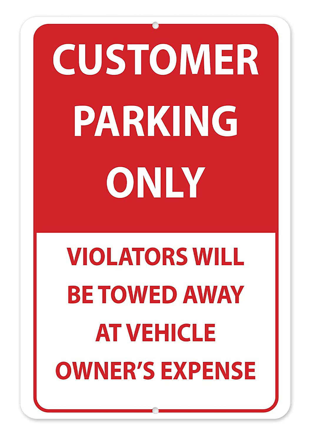 Welcome Guest Parking Only 8x12 Aluminum Sign UV Pro Made in USA Blue/White 