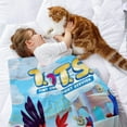 thumbnail image 3 of TOTS Flannel Blanket Super Soft Bed Sofa Throw Birthday Gift, 3 of 14