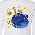 thumbnail image 4 of Inktastic Libra Constellation Zodiac Sign Illustration Long Sleeve Youth T-Shirt, 4 of 5