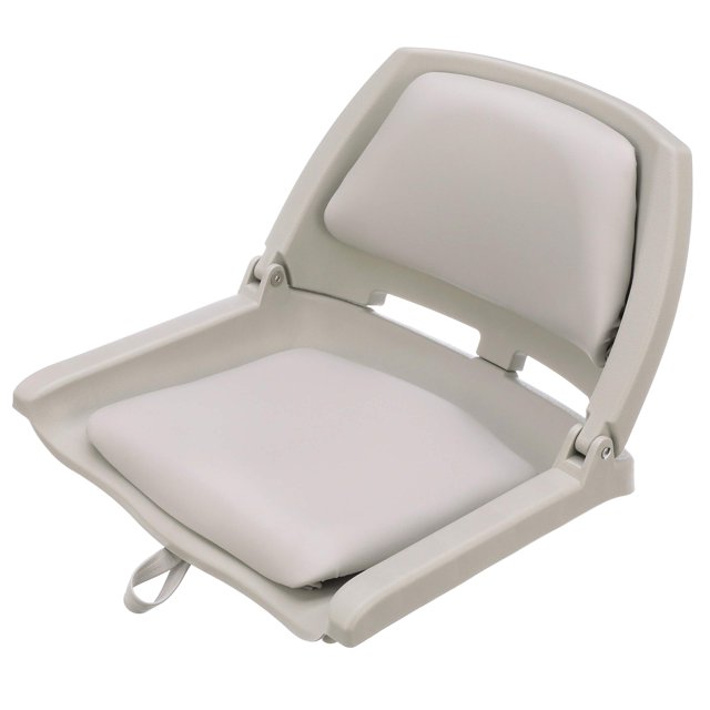 Asiento de barco Attwood 98391GY con marco acolchado de plástico moldeado gris