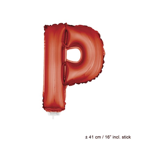 Balloon-Foil sur Lettre Collante P-16 Pouces Rouge
