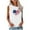 White, variant on IROINNID Sleeveless Tank For Women Comfortable Casual Round Neckline Women Tops USA 4th Of July