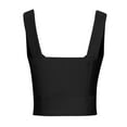 thumbnail image 4 of JIUKE Womens Going out Tops Sleeveless Low Cut Crop Corset Top Slim Fitted Cute Bustier Shirts, 4 of 5