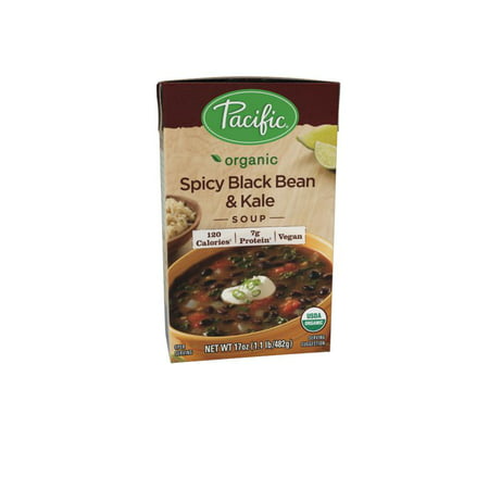 (2 Pack) Pacific Foods Organic Spicy Black Bean and Kale Soup,
