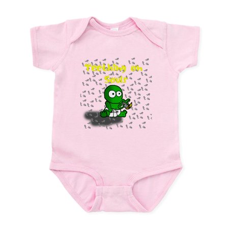 

CafePress - Baby Cthulhu Teething On Souls - Baby Light Bodysuit Size Newborn - 24 Months