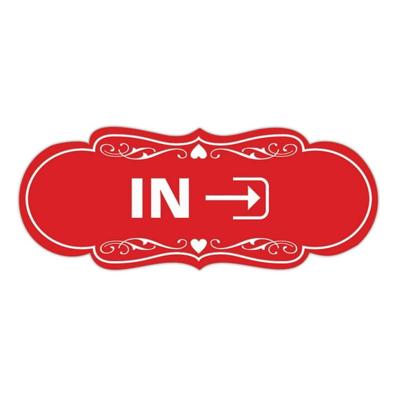 Signs ByLITA Designer In Sign (Red) - Large