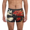 thumbnail image 1 of Lukts Abstract Skull Guitar Art Pattern Men's Underwear Covered Waistband Boxer Briefs-Small, 1 of 5