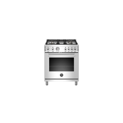 Bertazzoni 30" Professional Series range Gas oven 4 brass burners