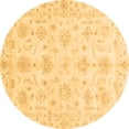 thumbnail image 1 of Ahgly Company Machine Washable Indoor Round Oriental Brown Modern Area Rugs, 6' Round, 1 of 4