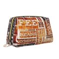 thumbnail image 2 of Cauagu Hand Drawn Vintage Coffee Print Large Cosmetic Bag,Portable Cosmetics Pouch Travel Makeup Bag Large Capacity Travel Makeup Case Organizer Makeup Brush Organizer, 2 of 8