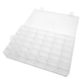 thumbnail image 1 of Caja organizadora de 2 piezas con 36 compartimentos, rejilla ajustable, doble cierre, de plástico transparente, para almacenamiento de manualidades., 1 of 14