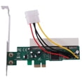 thumbnail image 1 of PCI-Express To PCI Adapter Card PCI-E X1/X4/X8/X16 Slot With 4 Pin Power Cable Card,1 x PCI-Express to PCI Adapter Card,green, 1 of 8