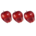 thumbnail image 2 of SHISUYAN 3pcs Artificial Fruits Model Fake Apples Photography Fruit Red Delicious Models, 2 of 8