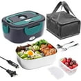 thumbnail image 4 of Heating Lunch Box 40W Portable Stainless Steel 110V+12V/24V Dual Power Supply Interface Stainless Steel, 4 of 7