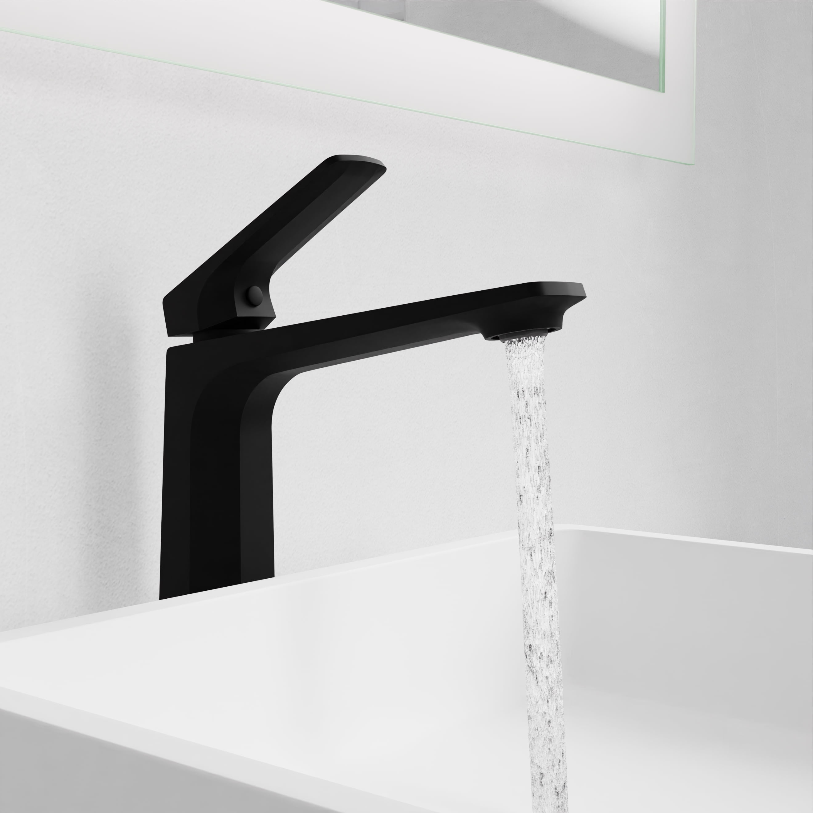 ANZZI Single Handle Single Hole Bathroom Vessel Sink Faucet With Pop-up Drain in Matte Black