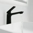 thumbnail image 4 of ANZZI Single Handle Single Hole Bathroom Vessel Sink Faucet With Pop-up Drain in Matte Black, 4 of 8