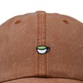 thumbnail image 2 of Dalix Lil Matcha Embroidered Cotton Summer Outdoor Baseball Cap Dad Hat Womens in Washed Orange, 2 of 5