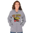 thumbnail image 3 of Retro Old School Arcade Game PACMAN Unisex Plus Size Zip Hoodie Brisco Brands 2X, 3 of 5