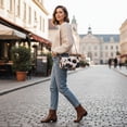 thumbnail image 5 of HUISZJ Cow Printed Shoulder Bag, Adjustable Strap Underarm Bag, PU Leather Versatile Tote Bag for Work Shopping Travel, 5 of 10