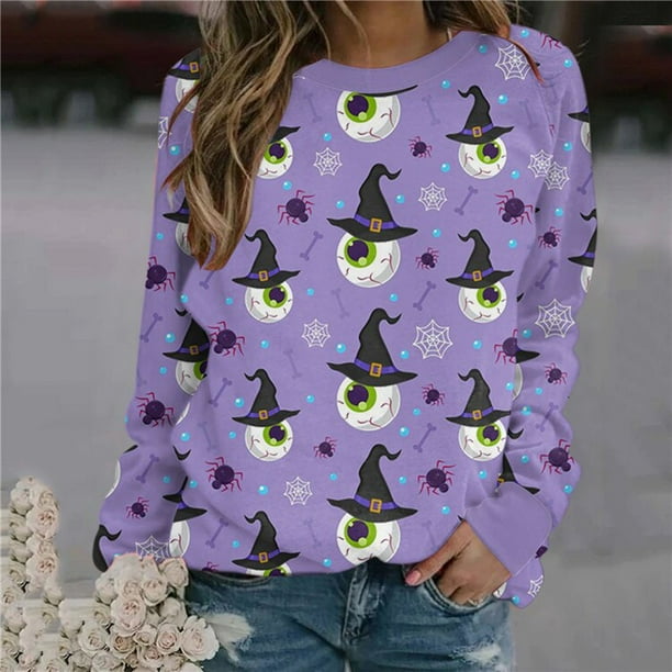 Sudadera Harajuku para Mujer Ropa con CAPUCHA DE NAVIDAD Blusas Camisas de Moleton Y2K Tops de Halloween sudaderas para Mujer Bodega Aurrera en linea