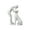 White, variant on Giaone Man and Dog Statue Human Dogs Figurines Sculpture Modern Home Office Decors